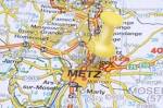 Mapa de Metz