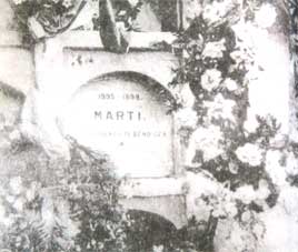 Nicho 134, donde fue enterrado José Martí.