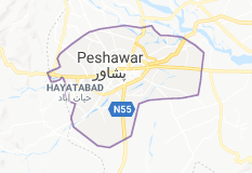Ubicación de Peshawar (Pakistán)