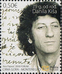 Danilo Kiš 2010 Montenegro stamp.jpg