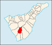 Ubicación del municipio Vilaflor en Santa Cruz de Tenerife