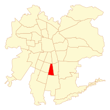 Mapa de la comuna San Ramón