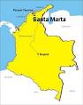 Ubicación geográfica de Santa Marta