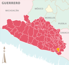 Mapa de Azoyú.