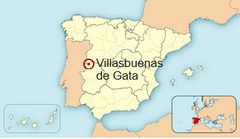 Ubicación de Villasbuenas de Gata en España