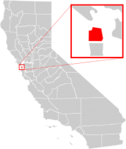 Localización del condado de San Francisco en el estado de California