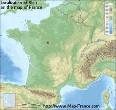 Mapa de Blois (Francia)