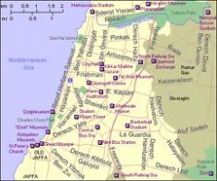 Mapa de Tel Aviv