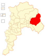 Mapa de la  Comuna de San Esteban