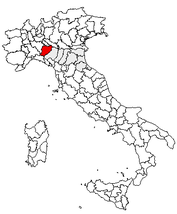 Ubicación en Italia
