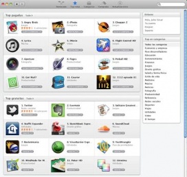 Interfaz de la Mac App Store