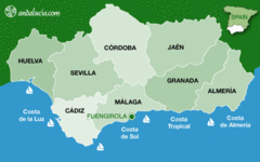 Localización de Fuengirola en Andalucía