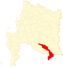 Mapa de la  Comuna  de Quilaco