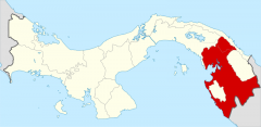 Localización de la provincia de Darién