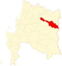Mapa de la  Comuna  de Pinto