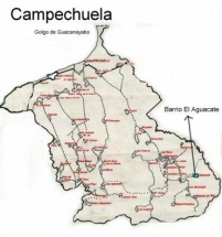 Ubicación de El Aguacate (Campechuela)