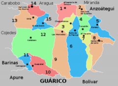 Municipios de Guárico