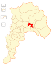Mapa de la  Comuna  de San Felipe