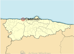 Ubicación de Cadavedo en Asturias