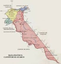 Ubicación en el mapa de El Guarco