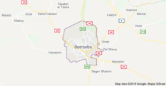 Mapa de Beerseba
