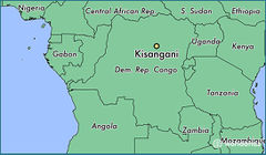 Localización de la ciudad de Kisangani en Tshopo,República Democrática del Congo