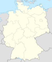 Localización de la ciudad en el mapa de Alemania.
