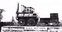 Locomotora construida por George Stephenson en 1825.