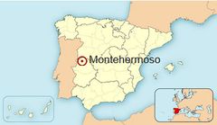 Ubicación de Montehermoso en España