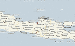 Localización de la ciudad de Semarang