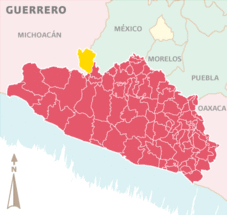 Mapa de Cutzamala  Pinzón.