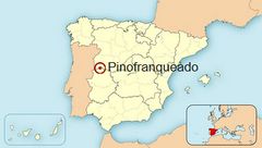 Ubicación de Pinofranqueado en España