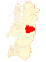 Mapa de la Comuna  Río Ibáñez