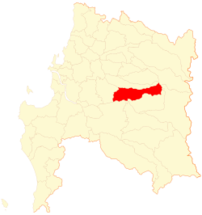 Mapa de la  Comuna  de Yungay