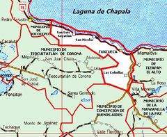 Mapa de Tuxcueca