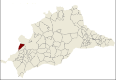 Localización del municipio de Montejaque en la provincia de Málaga.