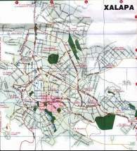 Localización de la ciudad de Xalapa en México.