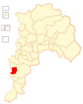 Mapa de la  Comuna  de Algarrobo