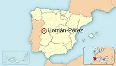 Ubicación de Hernán-Pérez en España