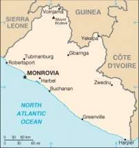 Ubicación de Monrovia