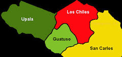 Ubicación de Guatuso en el mapa